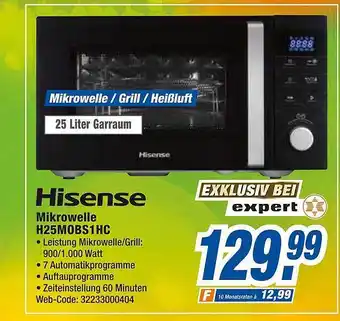 expert Octomedia Hisense mikrowelle h25mobs1hc Angebot