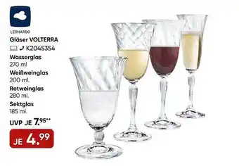 Galeria Leonardo gläser volterra wasserglas, weißweinglas, rotweinglas oder sektglas Angebot