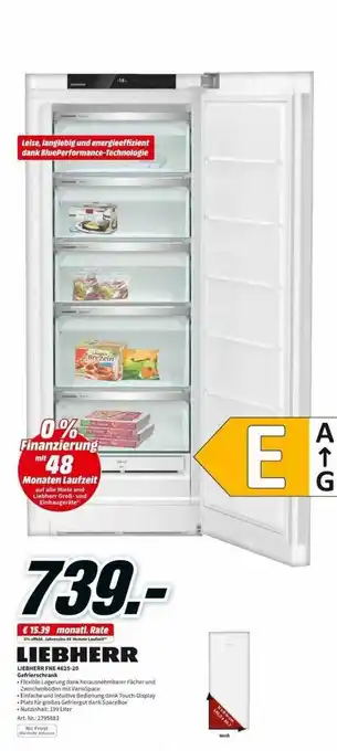 MediaMarkt Liebherr fne 4625-20 gefrierschrank Angebot