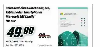 MediaMarkt Microsoft 365 family Angebot