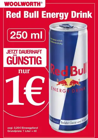 Woolworth Red bull energy drink Angebot