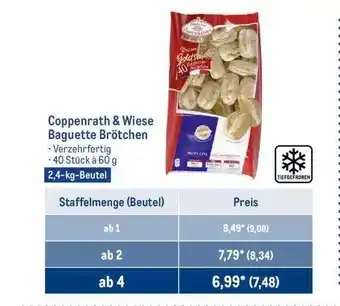 METRO Coppenrath & wiese baguette brötchen Angebot