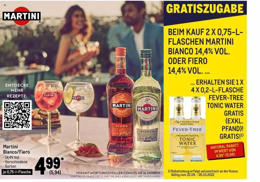 Martini biancofiero Angebot bei METRO