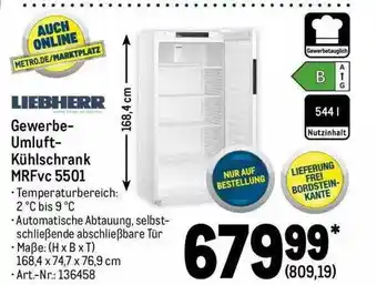 METRO Liebherr gewerbe umluft kühlschrank mrfvc 5501 Angebot