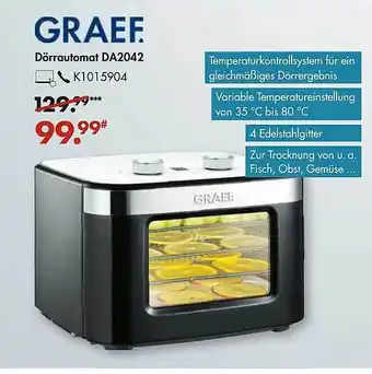 Galeria Graef Dörrautomat DA2042 Angebot