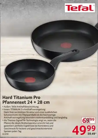 Selgros Tefal Hard Titanium Pro Pfannenset 24 + 28 cm Angebot