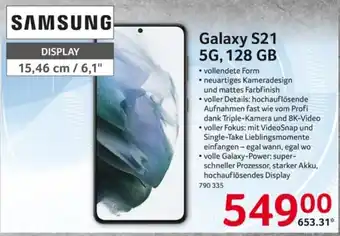 Selgros Samsung Galaxy S21 5G, 128 GB Angebot