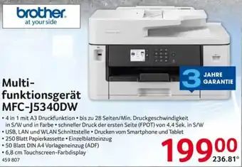 Selgros brother Multifunktionsgerät MFC-J5340DW Angebot