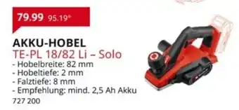 Selgros Einhell Akku-Hobel Angebot