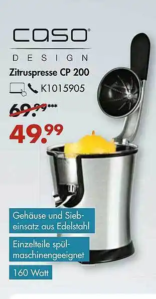 Galeria Zitruspresse CP 200 Angebot