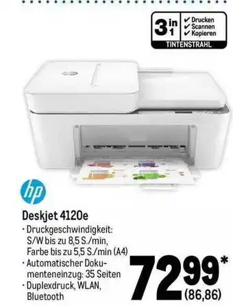 METRO Hp deskjet 4120e Angebot