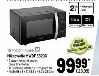 METRO Tarrington house mikrowelle mwdf 5823g Angebot