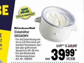 METRO Kitchenaid eisbehälter 5kicaowh Angebot