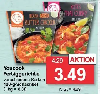 Famila Nord West Youcook Fertiggerichte 420 g Schachtel Angebot