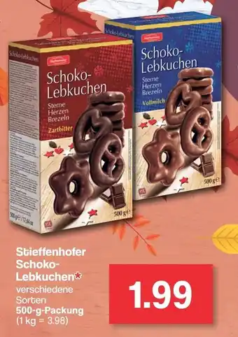 Famila Nord West Stieffenhofer Schoko Lebkuchen 500 g Packung Angebot