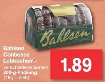 Famila Nord West Bahlsen Contessa Lebkuchen 200 g Packung Angebot