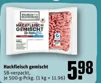 REWE Wilhelm brandenburg hackfleisch gemischt Angebot