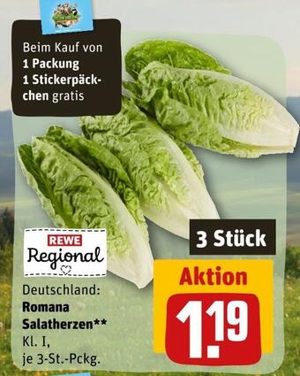 REWE Rewe regional romana salatherzen Angebot