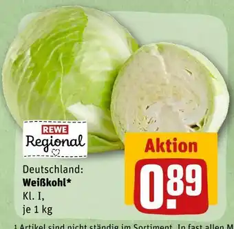 REWE Rewe regional weißkohl Angebot