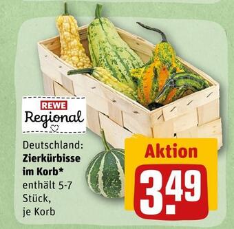 REWE Rewe regional zierkürbisse im korb Angebot