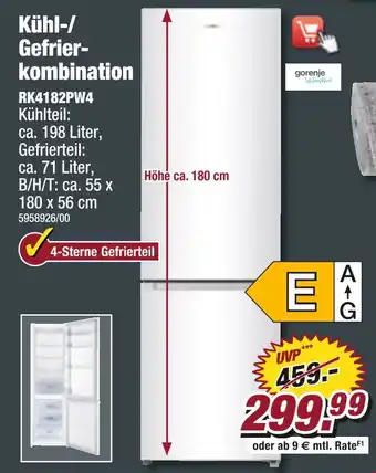 Poco Gorenje kühl-/gefrierkombination Angebot