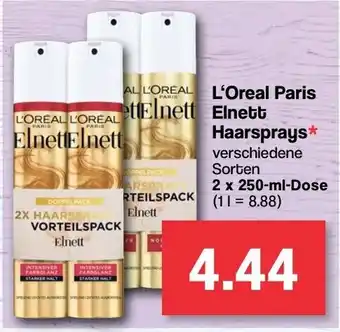 Famila Nord West L'Oreal Paris Elnett Haarsprays 2 x 250 ml Dose Angebot