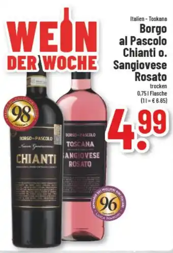 trinkgut Borgo al Pascolo Chianti o. Sangiovese Rosato 0,75 L Flasche Angebot