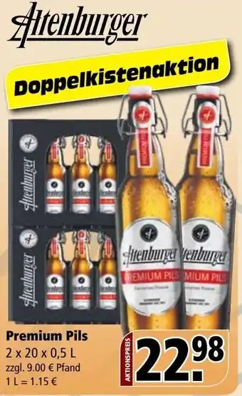 Getränke Rössler Altenburger Premium Pils 2x20x0,5 L Angebot