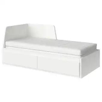 IKEA Flekke tagesbett/2 schubladen/2 matratzen weiß/åsvang fest Angebot