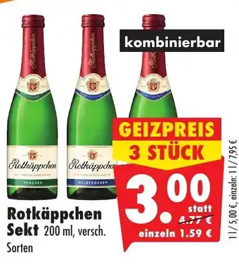 Mäc Geiz Rotkäppchen Sekt 200 ml Angebot