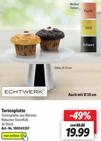 Lidl Echtwerk Tortenplatte Angebot