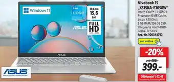 Lidl Asus Vivobook 15 ,,X515KA-EJ058W" Angebot