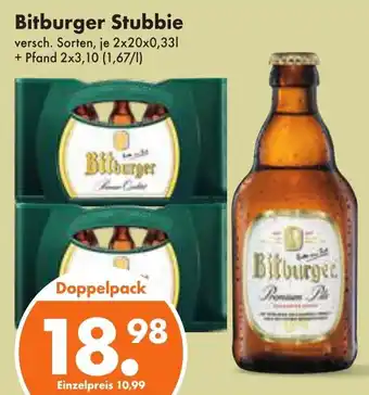 Trink und Spare Bitburger Stubbie 2x20x0,33 L Angebot