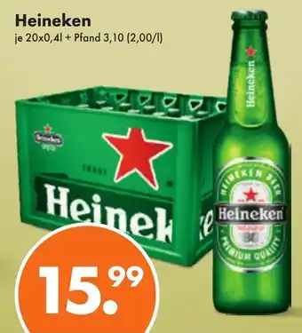 Trink und Spare Heineken 20x0,4 L Angebot