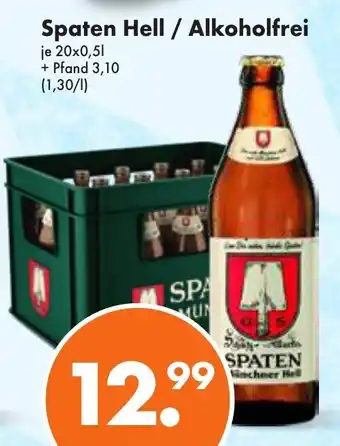 Trink und Spare Spaten Hell/Alkoholfrei 20x0,5 L Angebot