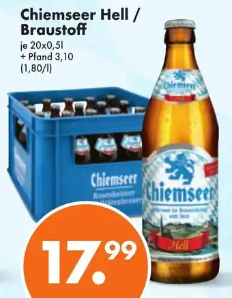 Trink und Spare Chiemseer Hell/Braustoff 20x0,5L Angebot