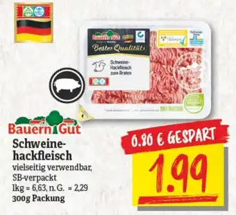 NP Discount Bauern Gut Schweinehackfleisch 300 g Packung Angebot