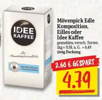 NP Discount Mövenpick Edle Komposition Eilles oder Idee Kaffee 500 g Packung Angebot