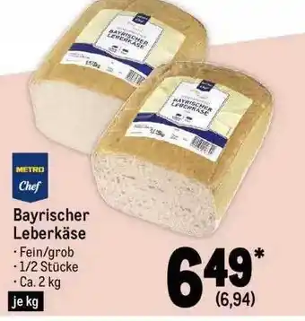 METRO Bayrischer leberkase Angebot