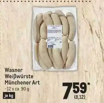 METRO Wasner weißwürste münchener art Angebot