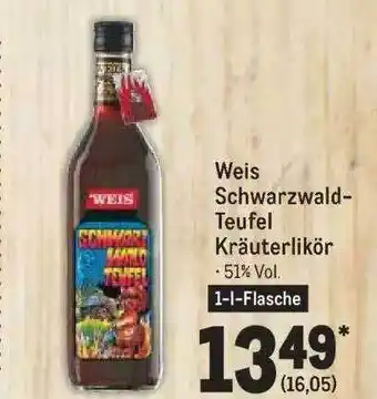 METRO Weis schwarzwald teufel kräuterlikör Angebot