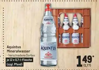 METRO Aquintus mineralwasser Angebot