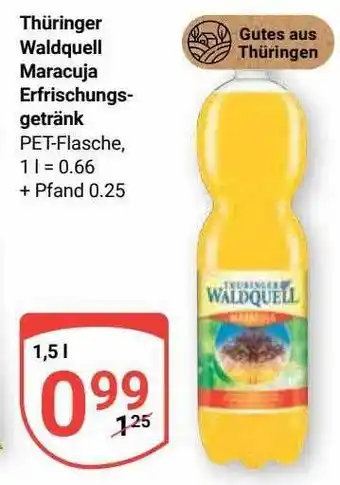 Globus Thüringer waldquell maracuja erfrischungsgetränk Angebot