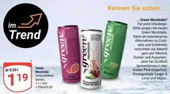 Globus Green mocktails Angebot