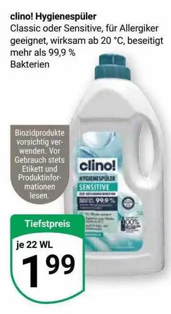 Globus Clino! hygienespüler Angebot