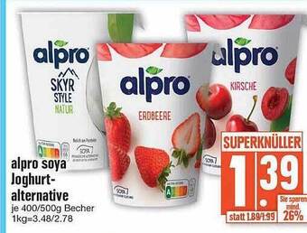 Edeka Alpro soya joghurt alternative Angebot