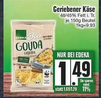 Edeka Geriebener käse Angebot