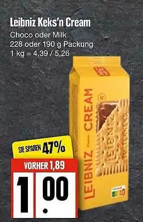 Edeka Leibniz keks's cream Angebot