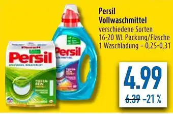 diska Persil Vollwaschmittel 16-20 WL Packung/Flasche Angebot