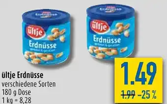 diska Ültje Erdnüsse 180 g Dose Angebot